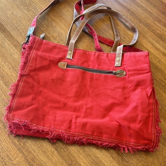 Red Tote Bag - Picture 7 of 11